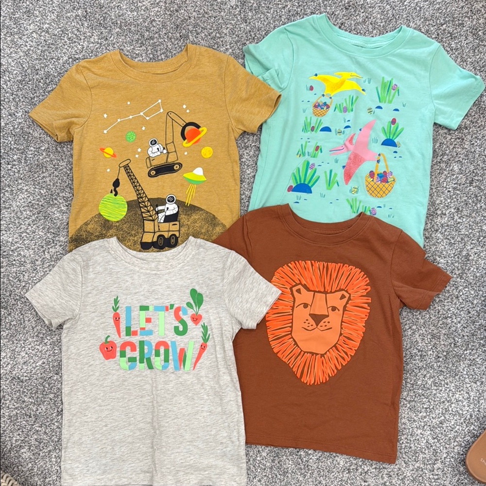 Cat & Jack Short Sleeve Graphic Tees set of 4
